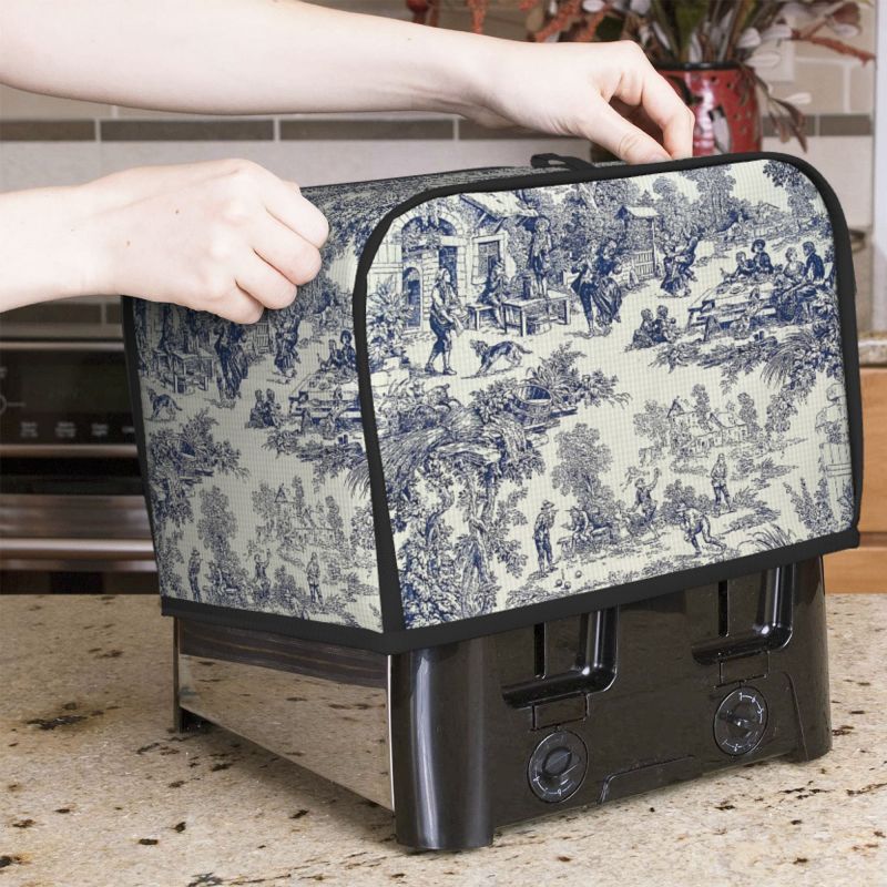 Toaster 4 Slice - Toile de jouy torradeira capa protetor