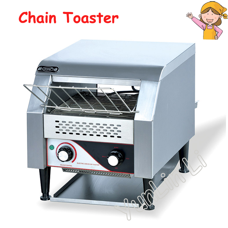 Toaster 4 Slice - Torradeira comercial de corrente, máquina de