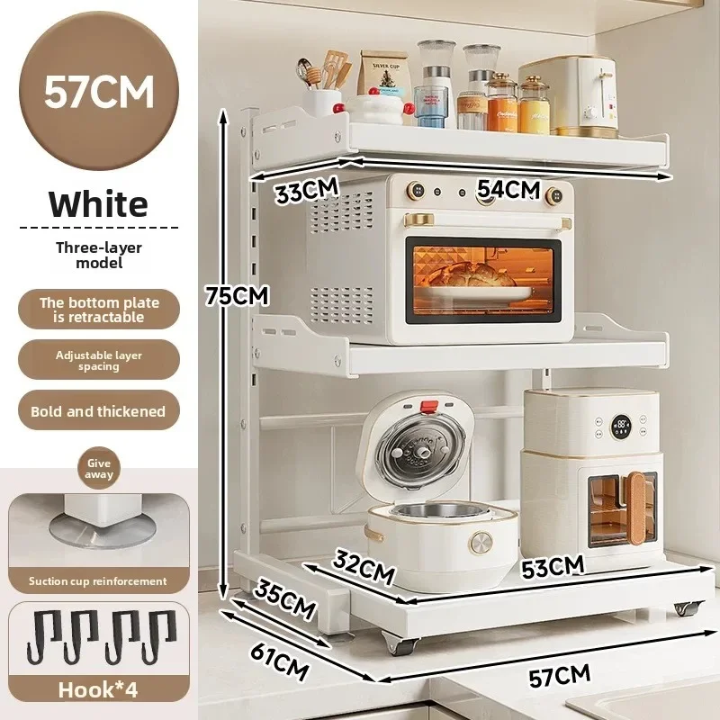 Kitchen Appliances Storage - Prateleira Deslizante Multifuncional para Cozinha e
