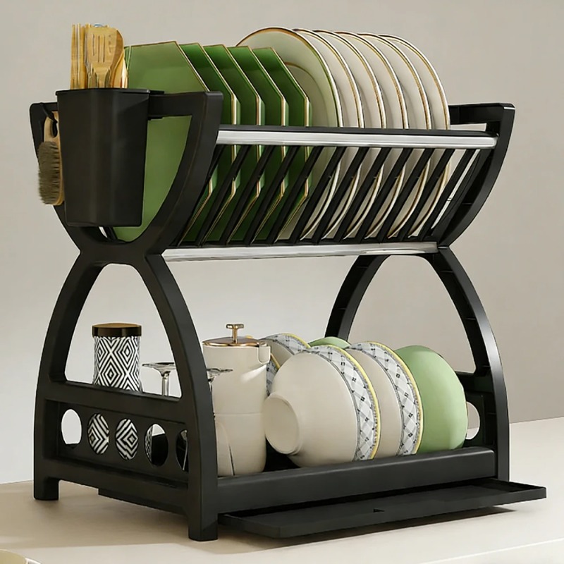 Escorredor de Louça de 2 Nívei - Kitchen Appliances Storage avaliação e preço