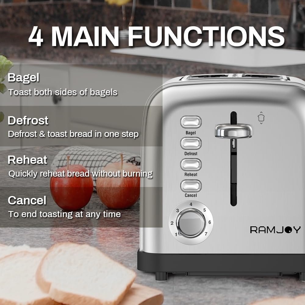 Torradeira de 2 Fatias com Slo - Toaster 4 Slice avaliação e preço