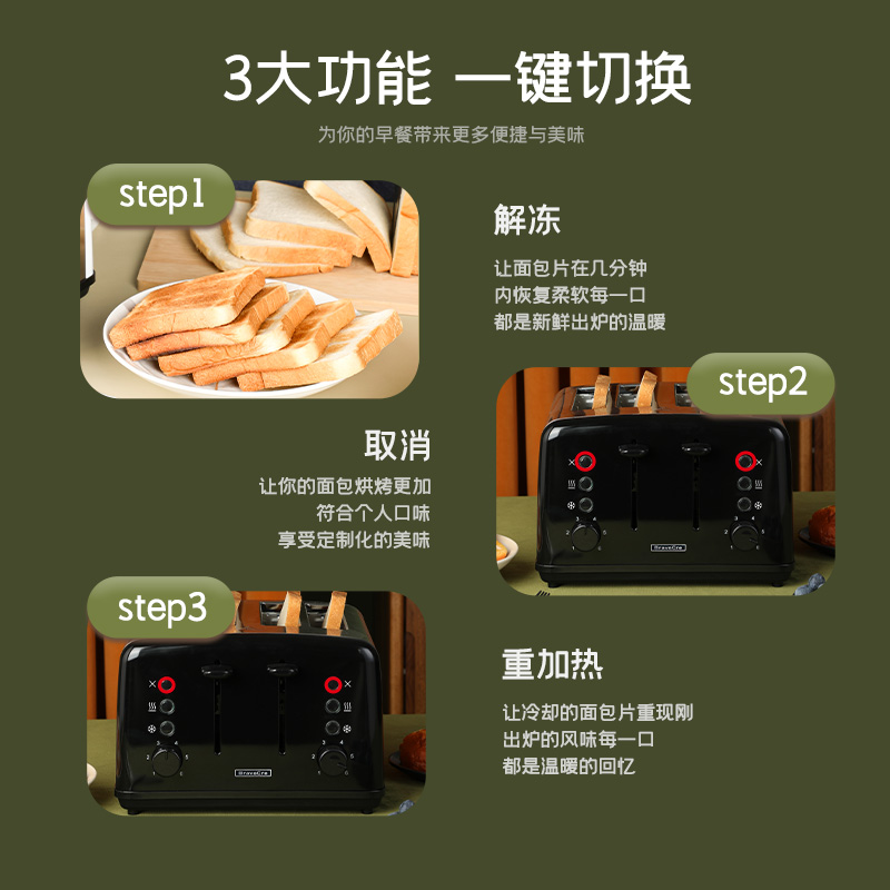 Torradeira Automática de Aço I - Toaster 4 Slice avaliação e preço